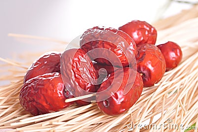 Red dates-Dry Fruits Stock Photo